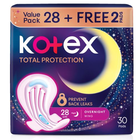 Kotex Total Protection Guard Overnight Wing (28cm) 28 Pieces
