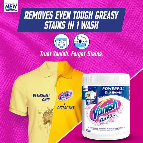 Vanish Fabric Crystal White Stain Remover Powder | 900 g
