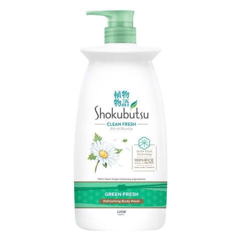Shokubutsu Green Fresh Shower Cream 900g