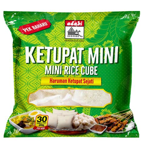 Adabi Ketupat Nasi Mini Rice Cubes 30 Pieces x 20g