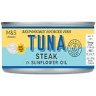 M&S Tuna Steak in Sunflower Oil 200g