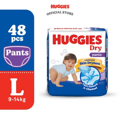 Huggies Dry Pants L 48pcs