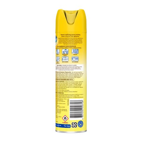 Pledge Furniture Wood Polish Shine & Protect Lemon 330ml