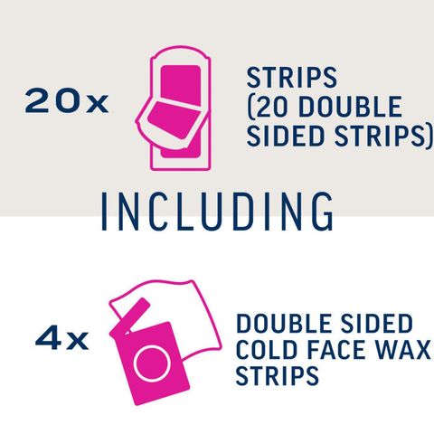 Veet Wax Strip Normal (Facial) 20 Pieces