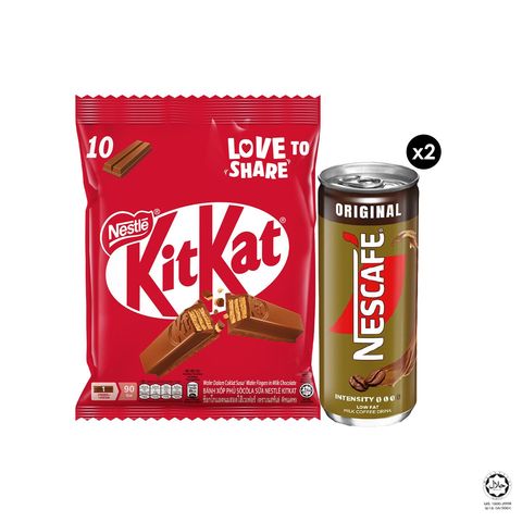 [Bundle] KitKat Chocolate Sharebag x  Nescafe Original Can