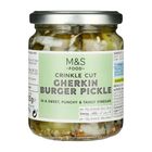 M&S Crinkle Cut Gherkin Burger Pickle 255g