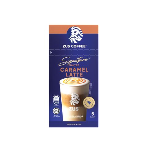 ZUS Coffee Signature Mixes Coffee Salted Caramel Latte 5 Pieces