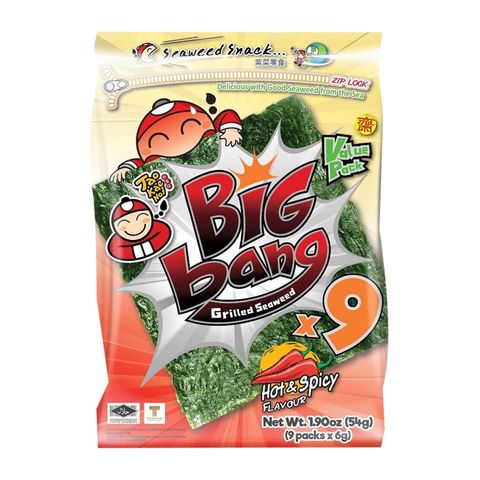 Tao Kae Noi Big Bang Grilled Seaweed - Hot & Spicy 50g