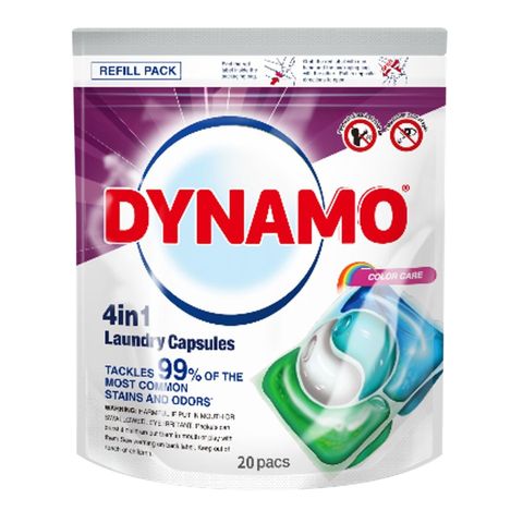 Dynamo 4in1 Capsules Color Care Refill Pack 20 x 10ml