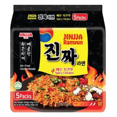 Jinjja Spicy Chicken Ramyun 5 x 120g
