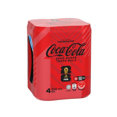 Coca-Cola Zero Sugar | 4 x 320ml