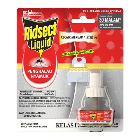Ridsect Mosquito Repellent 30N Liquid Electric Refill 22ml