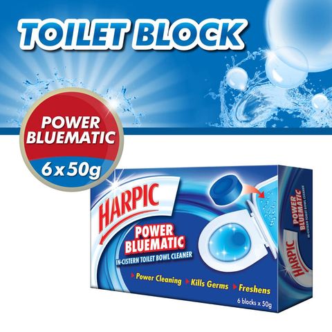 Harpic Power Bluematic Toilet Cleaning Block 2 x 50g
