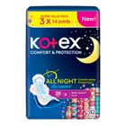 Kotex Comfort and Protection Maxi Overnight Wing (28cm) 3 x 14 Pieces