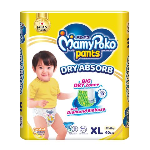 Mamypoko Dry Absorb Pants Standard 12-17kg (XL) 40 Pieces XL