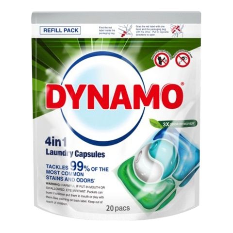 Dynamo 4in1 Capsules 3X Odor Remover Refill Pack 20 x 10ml