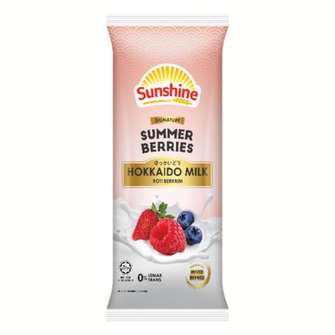 Sunshine Hokkaido Milk Summer Berries Cream Roll 52g