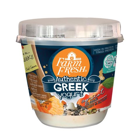 Farm Fresh Greek Yogurt Apricot & 5 Super Seeds 120g