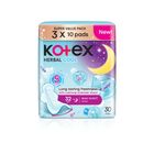 Kotex Herbal Cool Maxi Night Wing 32cm (3 x 10s)