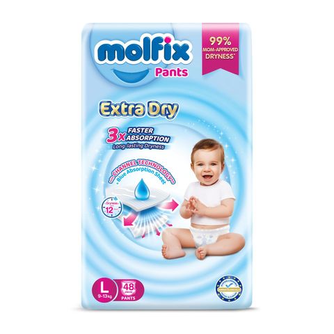 Molfix Extra Dry Pants L Jumbo Pack 48pcs