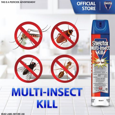 Shieldtox Multi-Insect Kill Aerosol 2pcs x 525ml