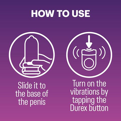 Durex Intense Play Vibrating Ring (Silent) Adult Toy 1pc