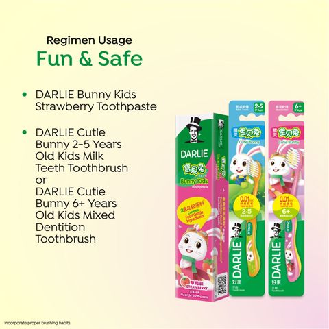 DARLIE�Bunny�Kids Strawberry Toothpaste 40g