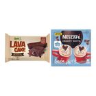 Lemon Square Lava Cake 10 x 40g + Nescafe 3-in-1 Creamy White Twin Pack 52g