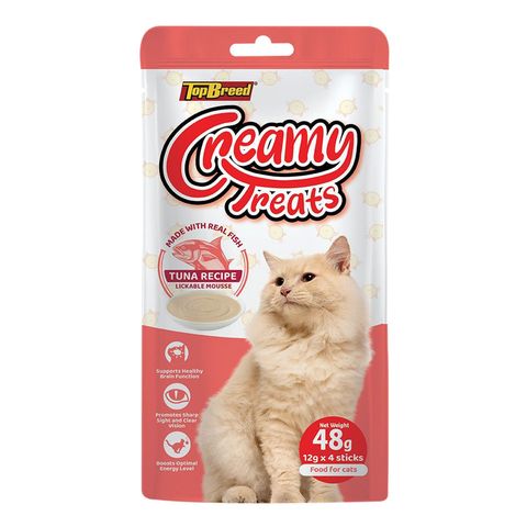 Topbreed Creamy Treats Tuna (12g x 4 Sticks) 48g