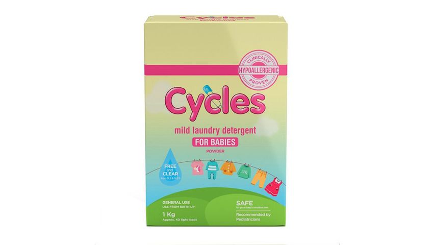 Cycles Mild Laundry Detergent Powder 1kg