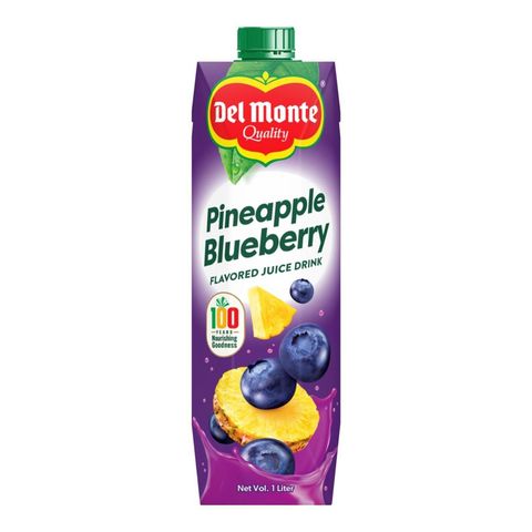 Del Monte Pineapple Blueberry Juice Drink Tetra 1L
