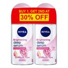 Nivea Brightening Deep Serum Deodorant Roll-on Hokkaido Rose (Buy 1, Get 2nd at 30% Off) 2 x 50ml