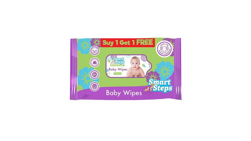 Smart Steps Baby Wipes 2 x 50 Sheets