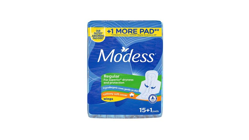 Modess Maxi Wings Napkins 16pcs