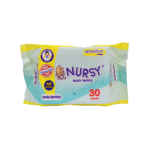 Nursy Baby Wipes Unscented 30s