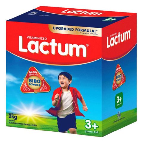 Lactum 3+ Plain 2kg Powdered Milk Drink for Kids Over 3 up to 5 Years Old