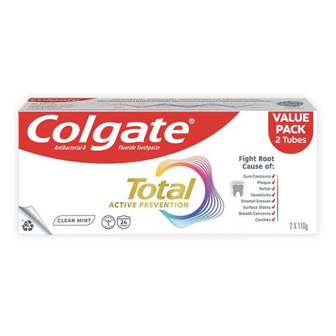Colgate Total Clean Mint Twin Pack 2 x 110g
