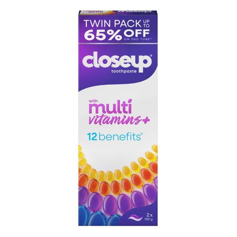 Closeup Toothpaste Multivitamins Twin Pack (65% off on 2nd Tube) 2 x 150g