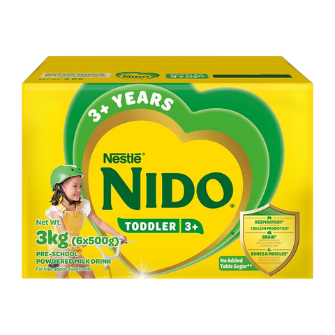 Nido Toddler 3+ Pre-school Powdered Milk (3+ Years Old) 3kg