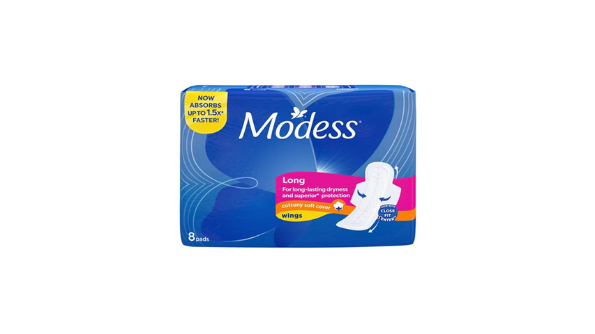 Modess Cottony Soft Long with Wing Napkins 8S