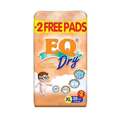 EQ Diaper Dry XL 28s