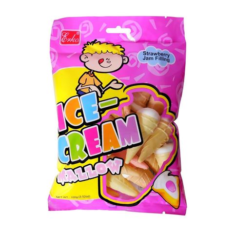Erko Ice-cream Mallow Strawberry 100g