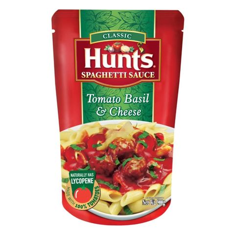 Hunt's Spaghetti Sauce Tomato Basil and Cheese 900g