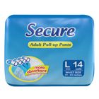 Secure Adult Pull-up Pants Large 14 Pieces