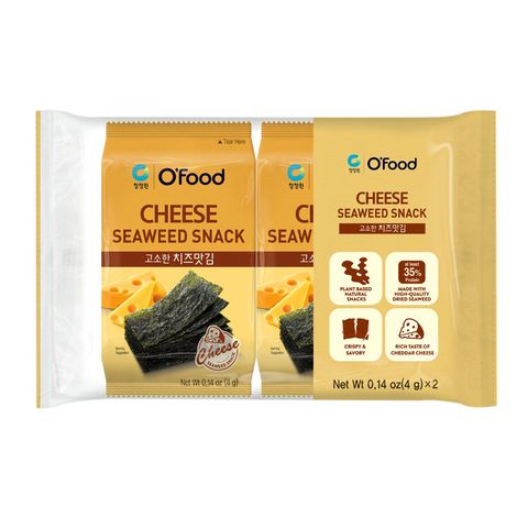 O'Food Cheese Seaweed Snack 2 x 4g