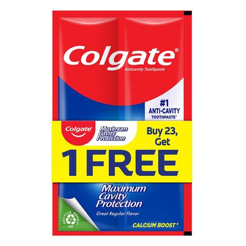 Colgate Maximum Cavity Protection Great Regular Flavor Toothpaste (23+1 Sachet) 24 x 20g