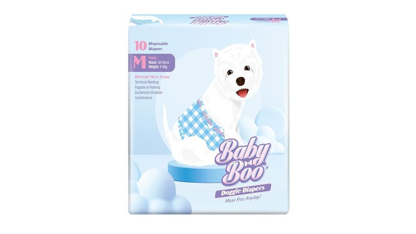 Baby Boo Pet Disposable Diapers Male M 10 Pieces