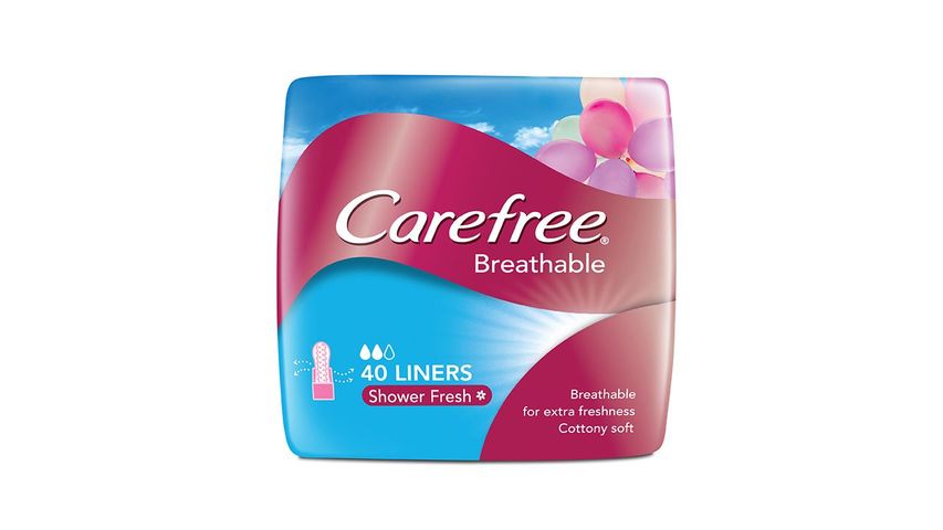 Carefree Breathable Scented Panty Liner 40'S
