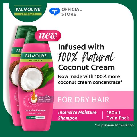 Palmolive Naturals Intensive Moisture Shampoo & Conditioner (Buy 1, Get 2nd at 50% Off) 2 x 180ml