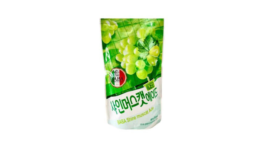 Baba Shine Muscat Ade Pouch Drink 190ml